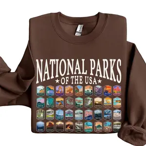 National Parks Sweatshirt US National Park Camping Gift for Family Trip Nature Lover Hiking Shirt Park Unisex Nature Lover Crewneck Gift