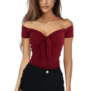 Summer V-Neck Off Shoulder Tops for Women: Stylish and Affordable Picks
