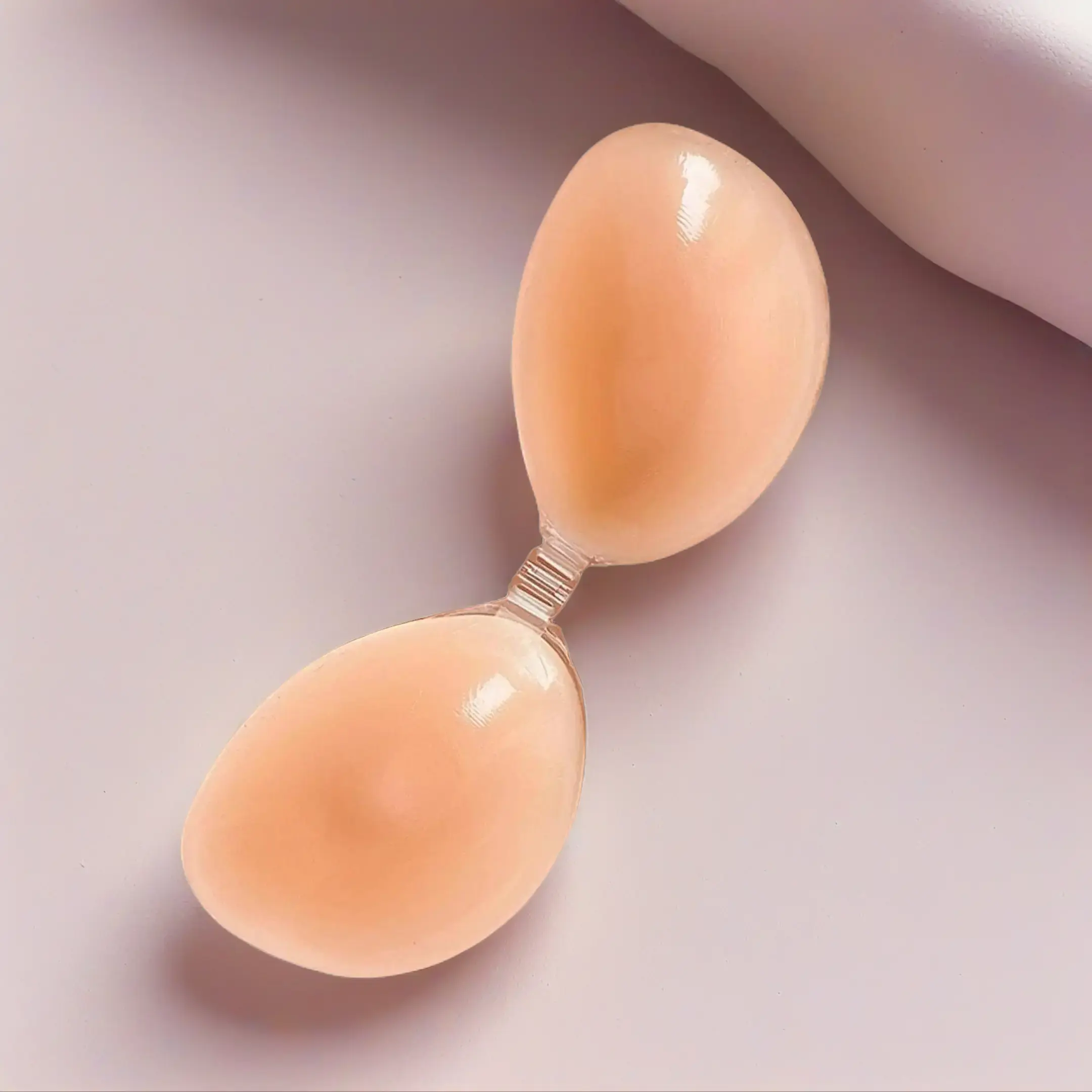 Women's Invisible Silicone Sticky Bra, Seamless Reusable Waterproof Push-Up Nipple Covers for Small Busts, Discreet Lift Lingerie Accessories for Daily Wear & Wedding Dress, Elegant, Piece, Minimalist
