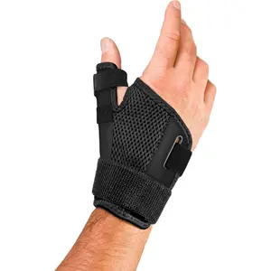 Adjustable Thumb Support Brace Spica Splint Wrist Stabilizer for Daily Support Fits Right Hand Unisex Black One Size