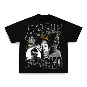[🎉Sale Up To 50%] FLACKO TEE Print Short Sleeve Graphic Unisex T-Shirt Casual Menswear Top Man Tshirt Streetwear Crewneck