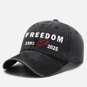 Embroidery Freed0m Legends never die Hat, Vintage Wash Caps