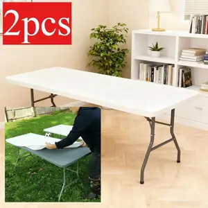 2Pcs simple style table cover, indoor and outdoor use, four-season protection, easy-to-clean design, suitable for Patio Dining Table, courtyard, garden, event, courtyard furniture cover, movable table cover, vivid table cover, easy to install table cover