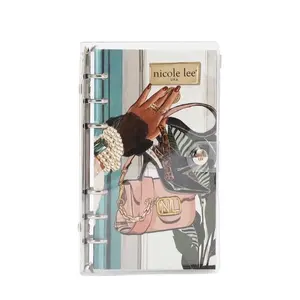Clear Cover Ring Binder Planner with Adjustable Pages for Students Professionals and Organizational Needs