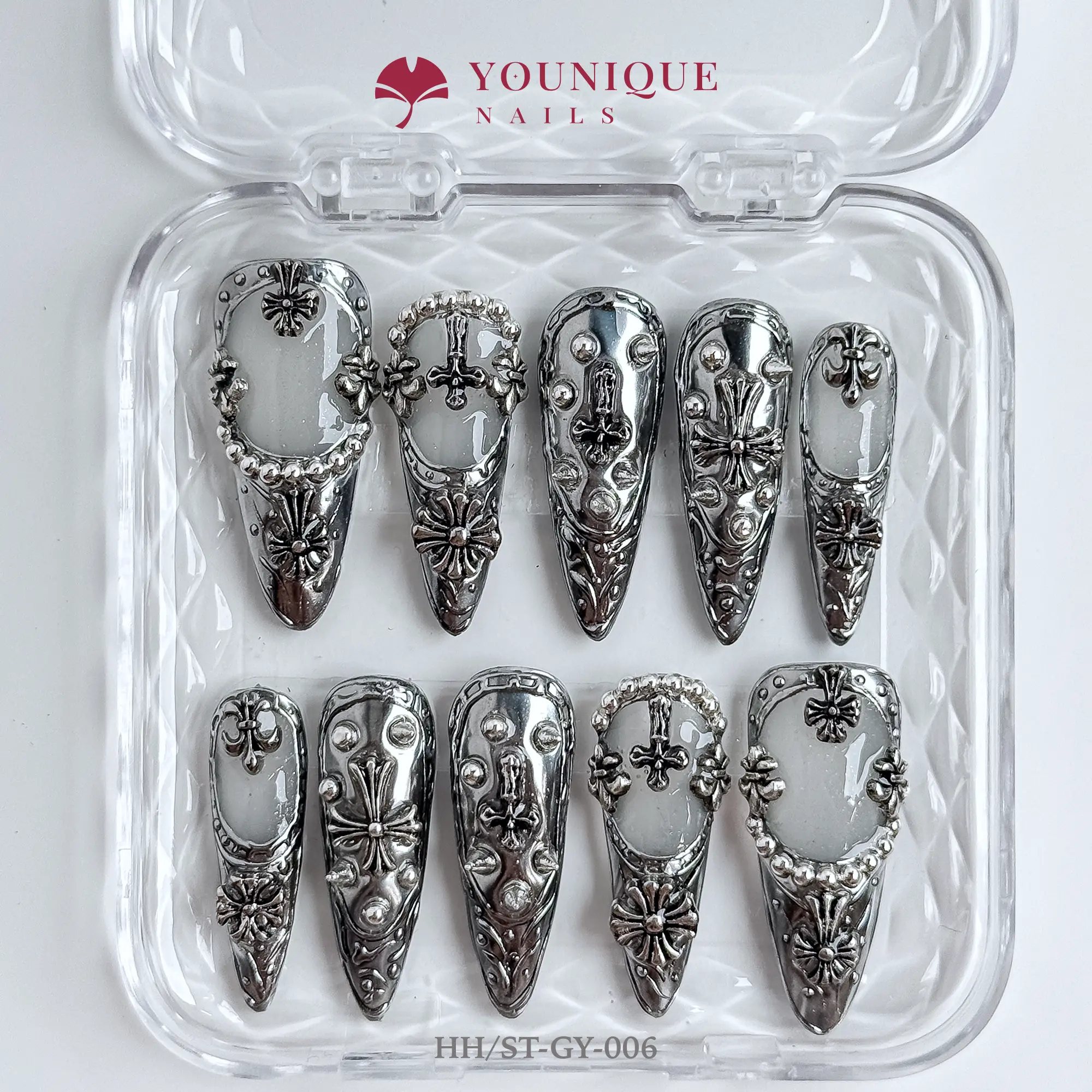 Younique Nails | 10PCS 100% Handmade Press-On Nails | Reusable Colorful Art