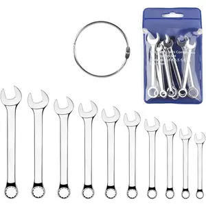 Mini Wrench Set Open End Wrench Combination Wrench Small Wrench Set, Metric and SAE (MET)