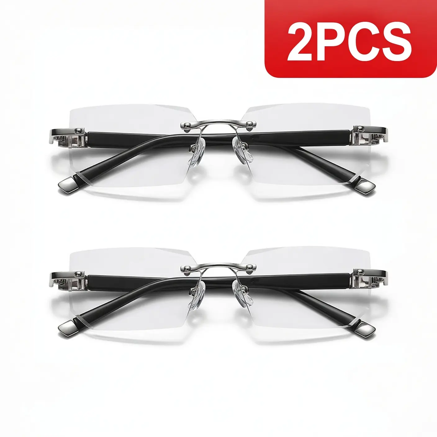Classic Aviator Sunglasses & HD Reading Eyeglasses Set, Unisex High Quality Eyewear Multi-Pack with Anti-Glare Lenses