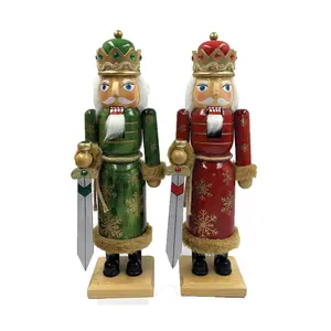 Santa's Workshop Inc. 14"H Snowflake King Nutcrackers, S/2