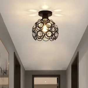 Modern Crystal Chandelier Ceiling Light Fixture, Decorative Light, Creative Hallway Lighting Design, Energy Efficient B Rating, Model Xinghao Hd10