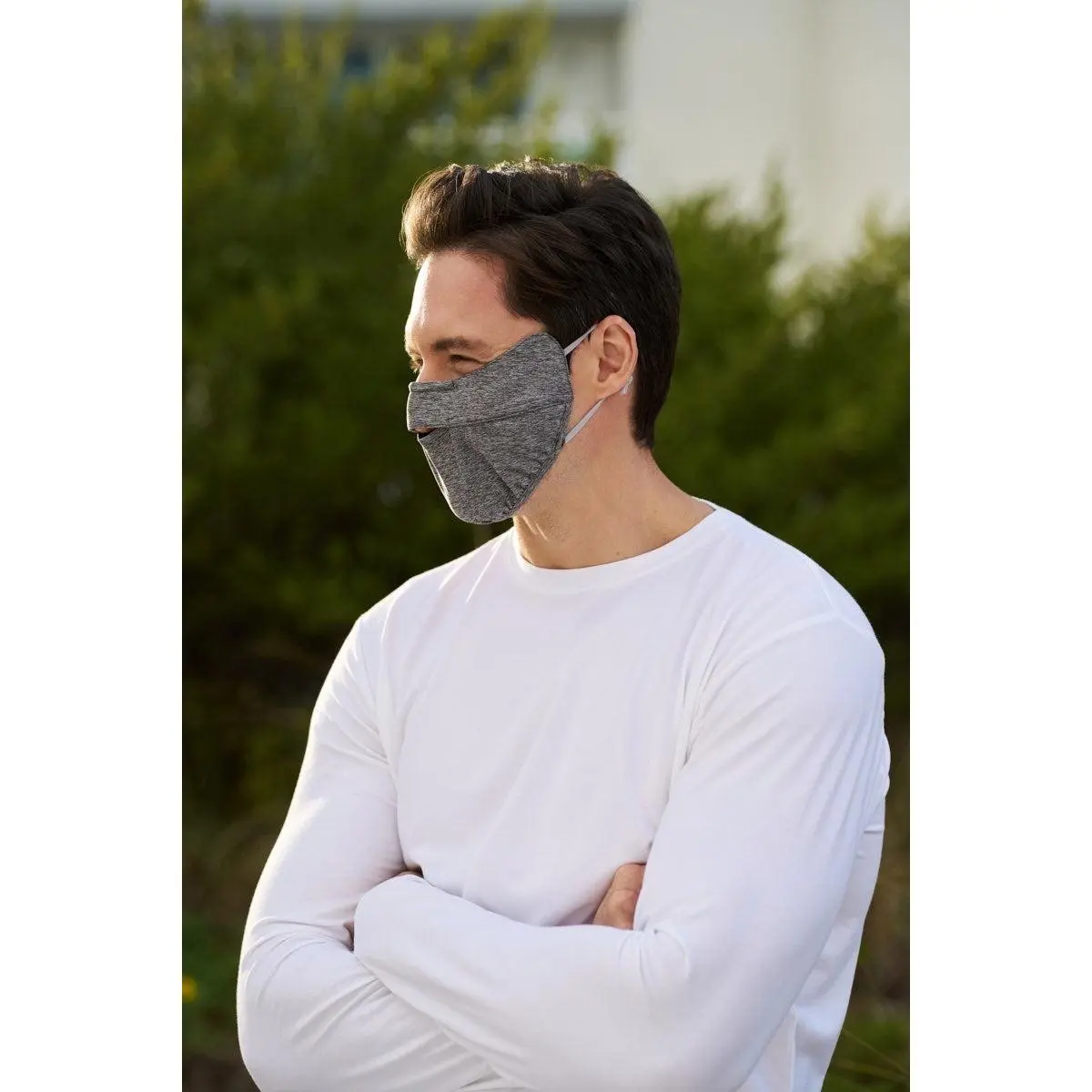 Unisex Zenith Face Mask with Adjustable Features | Charcoal Heather