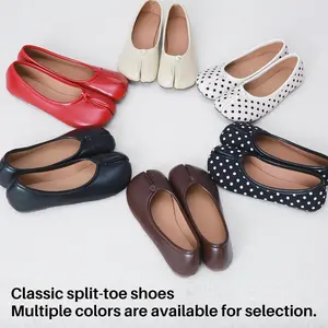 Ladies' Dance Shoes, Doodle Shoes, Women's Shoes 2026 New Summer Split-Toe Pig's Hoof Shoes, Toe Lazy Horsehoe Shoes, Flat Single Shoes, Autumn Shoes, Indoor Walking Shoes, Multi-functional Shoes