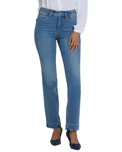 NYDJ Petite Marilyn Bastille Sea Straight Leg Jean