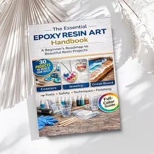 Epox Resin Art Starter Manual, Diy Art, Art Supplies, Includes 30 Beginner Projects, From Zero to Expert Tutorial, Mixing & Curing Techniques, Molding & Demolding