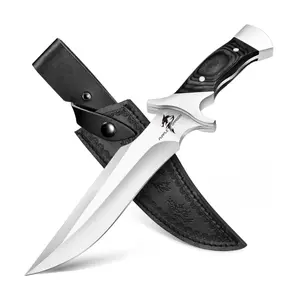 Purple Dragon Outdoor Knife (with sheath), redwood handle — a unisex Christmas gift