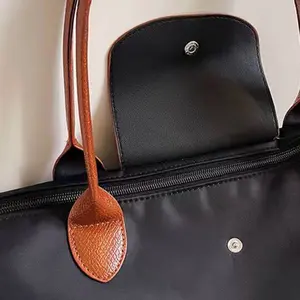 Women's Color-Block Nylon Shoulder Tote Bag