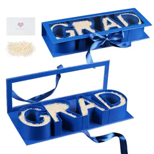 Graduation Gift Box,17.32"x6.06"x2.56" Graduation Gift Ideas Boxes Grad Letters Boxes for Graduates High School College Party Favors