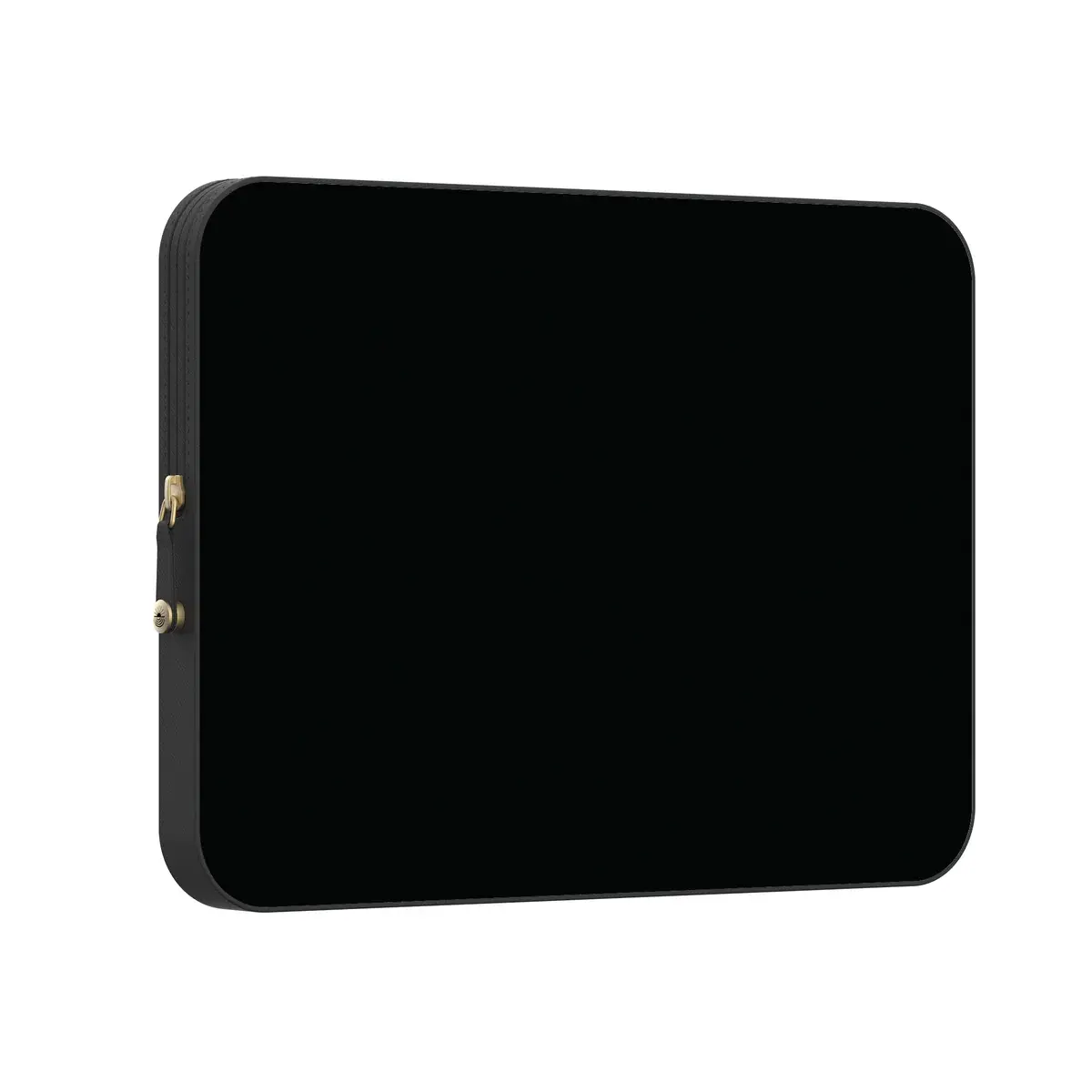 Casely Chic PU Leather MacBook Laptop Sleeve Case - Black, Durable Print, for Adults' Daily Use, Form-Fitting Design