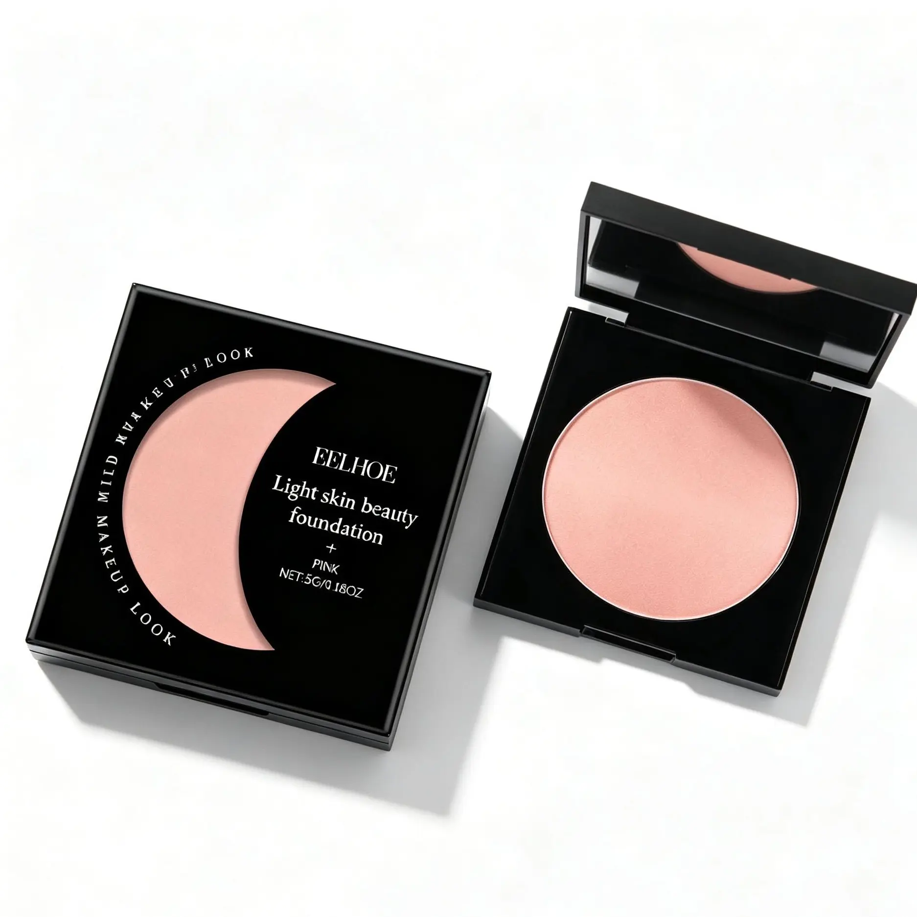 2PCS EELHOE Pink Moisturizing Foundation | Lightweight Hydrating Liquid Makeup Base | Natural Glow Finish | Buildable Coverage Face Foundation for Dry & Oily Skin