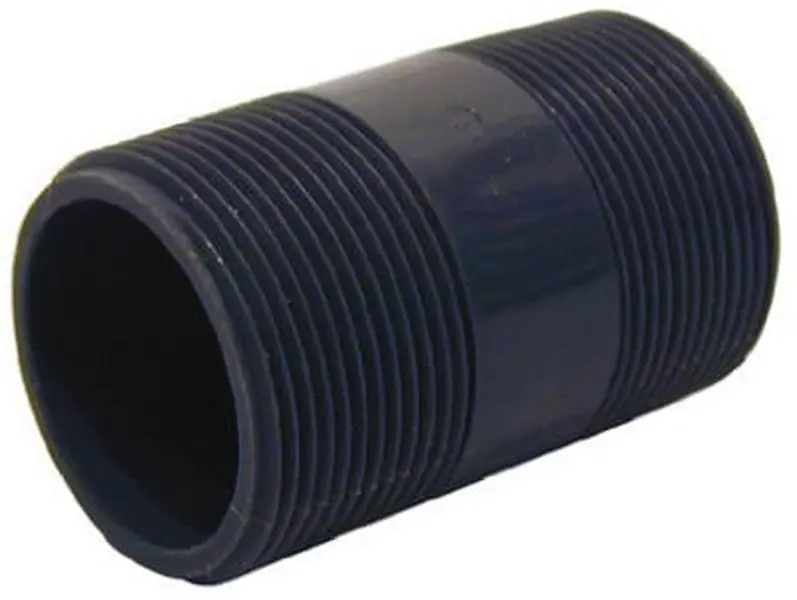 212 MAIN PVC Schedule 80 Nipple - PVC Plastic, 1.25 in x 3 in, 10 Nipples Pack, Construction Materials, Plumbing Pipe Fittings for Household Appliances