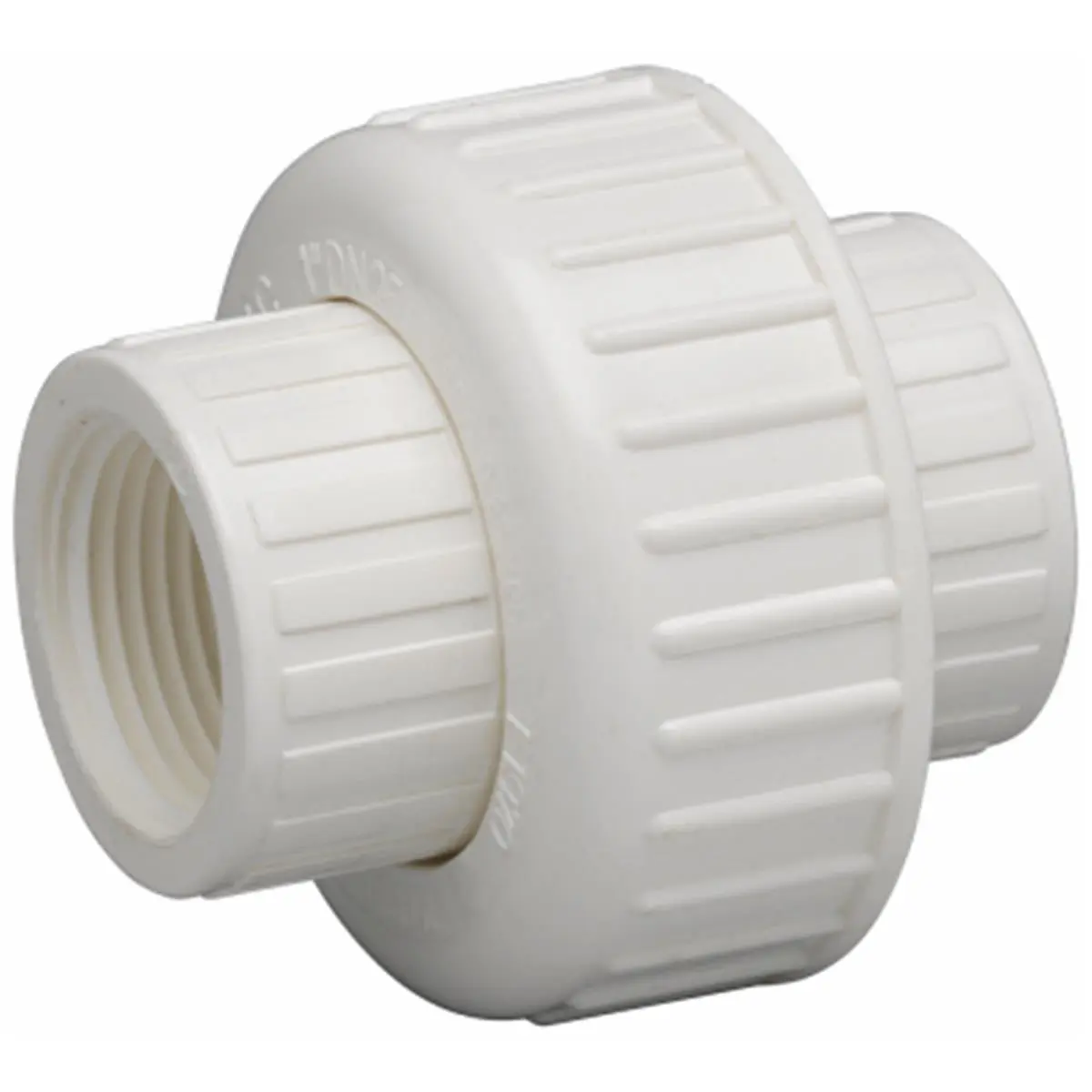 212 MAIN 1 in. PVC Threaded Pipe Joiner - FPT Connection, Cold Water Solvent Weld Accessory, 150 psi, 73 Degree, ASTM D2466, Complies with ANSI B2.1, Pipe Connector for Boating Water Sports, Connects Cold Water Pipes