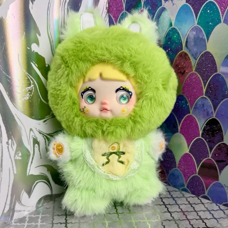 Nommi "Avocado" Green Interesting Fruits Series Vinyl Plush Doll - 7.1in Bag Charm Keychain, Includes Plush, Character Card, Keyring, New with Open Box