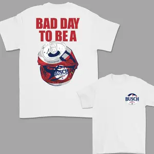 Bad Day to Be a Busch Light Apple 2 Sided T-Shirt, Busch Apple Full Color T-Shirt For Women, For Men Top Crewneck Shortsleeve Womenswear