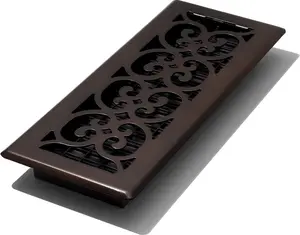 Decor Grates SPH412-RB Floor Register, 4X12, Rubbed Bronze Finish