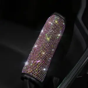 Artificial Rhinestone Decor Car Handbrake Cover, Bling Anti-slip Car Handbrake Protector, Car Interior Decoration Accessories for Women