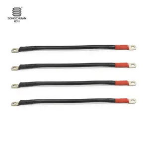 Golf Cart Electric Vehicle Battery Link Cable - 270mm Copper Wire, Compatible with Club Car and EZGO Golf Carts