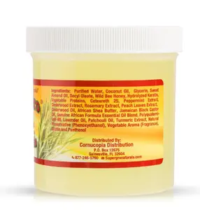 African Formula SuperGrow Hair Gel Extra Hold 16oz – Braiding, Locking & Twisting Gel with Biotin & Shea Butter for Natural Hair Growth