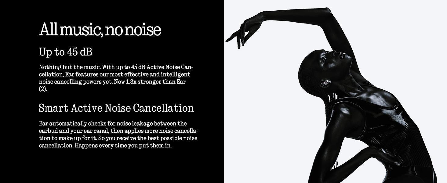 Nothing Ear Wireless Earbuds with ChatGPT Integration, Smart ANC, Hi-Res Audio with LDAC & LHDC, 11mm Dynamic Bass Boost, 40.5H Playtime, 6 Mics for Calls Wireless Headphones, Wireless Charging White