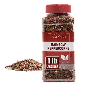 Eastanbul Whole Rainbow Peppercorns for Grinder, Assorted Pepper, Mixed 1lb