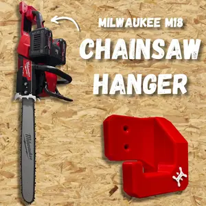 Milwaukee M18 Chainsaw Compatible Wall Mount Hanger