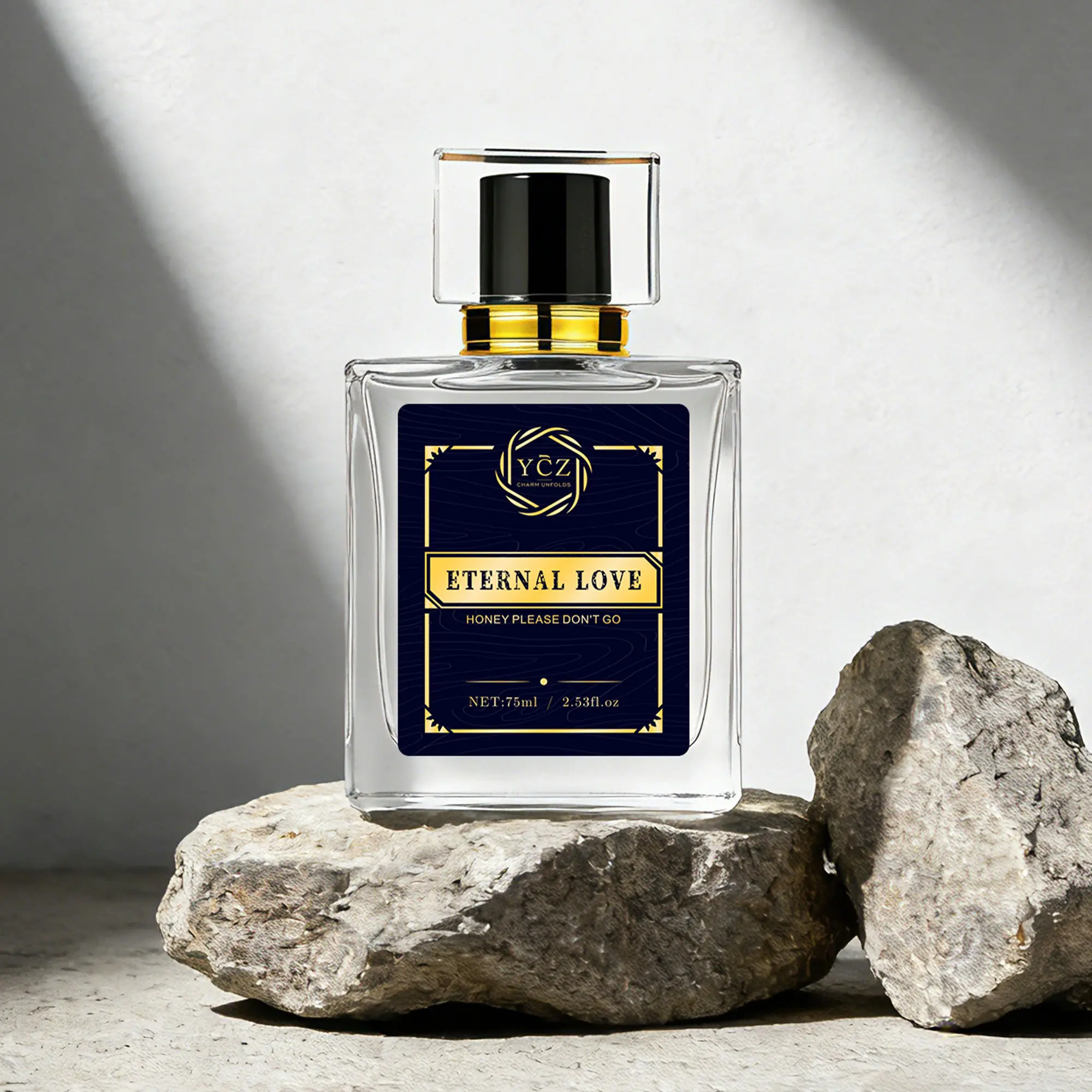 YCZ Midnight Revelry Eau de Parfum 2.6oz | Exotic Fougère Fragrance for Men, Bold & Captivating, Long-Lasting for Dates, Parties and Evening Social Occasions, Inspired by Rich Multi-Layered Vintage Woody Floral Fougère Aroma