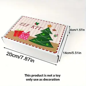 Interactive Christmas Countdown Kit, 27-Day Elf Set with Colorful Candy, Props & Activities, No Power Required, Festive Family Fun, Party Favors Assortment, Christmas Gift