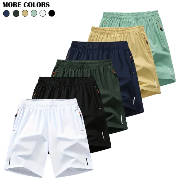 Summer Men's Thin Quick Dry Loose 5 Inch Casual Sports Shorts Student Daily Outdoor Wear