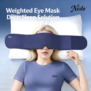 Weighted Sleep Eye Mask for Men and Women,Eye Mask for Sleeping Light Blocking,Sleeping Light Blocking Soft Breathable SleepEye Mask,with Adjustable  for Travel | Eye Mask, for Sleeping, Light Blocking, Sleeping Mask, Sleep Eye Mask, for Flight Nap