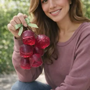 Handcrafted Beauty Rose Soap Bouquet with Green Bow & Natural Rope for Elegant Bath Decor 250G Soft Luxury Fragrance Skin-Loving Oils Delicate Scent