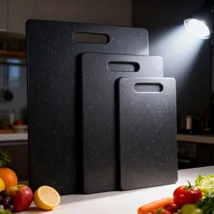 3-piece durable plastic cutting board set  premium kitchen cooking cutting board with marble pattern, non-slip design suitable for meat, fruit, and vegetables, dishwasher-safe outdoor Chopping Board, ideal for home cooks and restaurants.