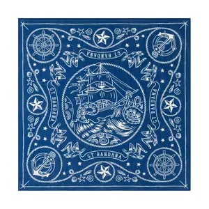 22"x22" Kerchief 100% Cotton Designer Headbands for Men & Women