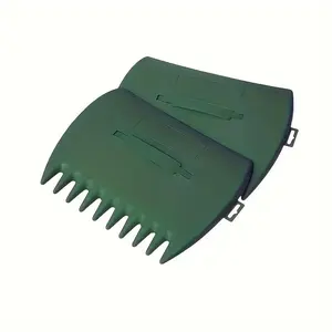 Leaf Scoop Hand Rake, Durable Large Plastic Garden Grabber with Handle for Picking Up Leaves, Grass, Easy-to-use Gardening Hand Tools Set