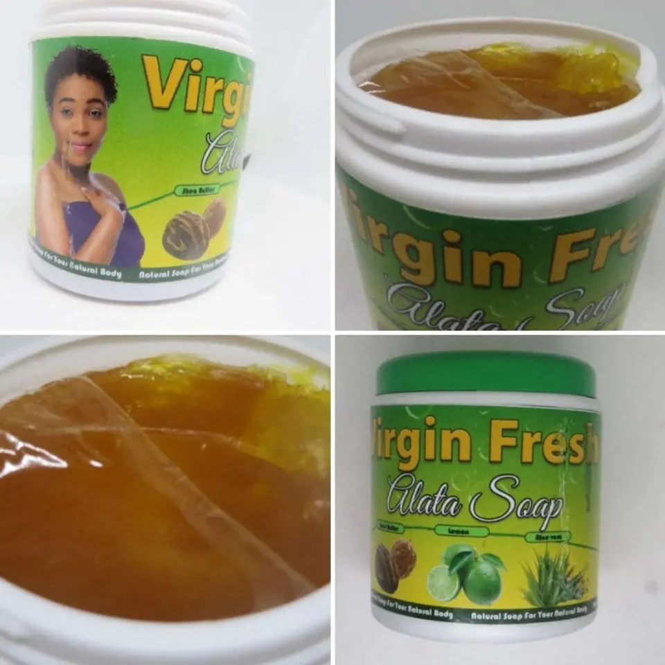 Virgin Fresh Alata Soap With Shea Butter, Lime &amp; Aloe Vera Natural Soap For Your Natural Body