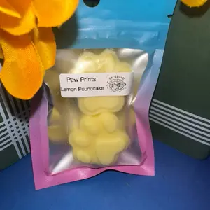 Lemon Poundcake Paw Print Wax Melts