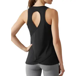 Workout Tank Tops for Women White Gym Athletic Tops Slim