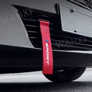 Racing Tow Strap, Car Modification Sports Trailer Belt Fit for Front or Rear Front Bumper Decorative Car Accessories