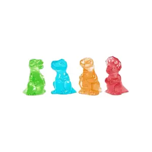 AMOS 4D Gummy Dinosaurs- Bulk Gummy Candy - Fruity Flavored dinosaurs shaped gummies 4D Candy for Snack and Sweet Cravings Bonbon Chewy Soft Bite