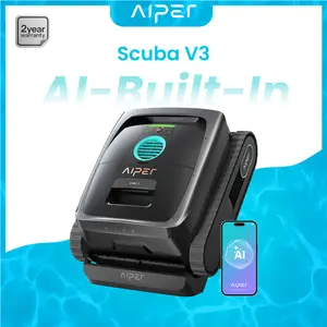 Aiper Scuba V3 Robotic Pool Cleaner, Wall & Waterline Cleaning, Cordless Pool Robot