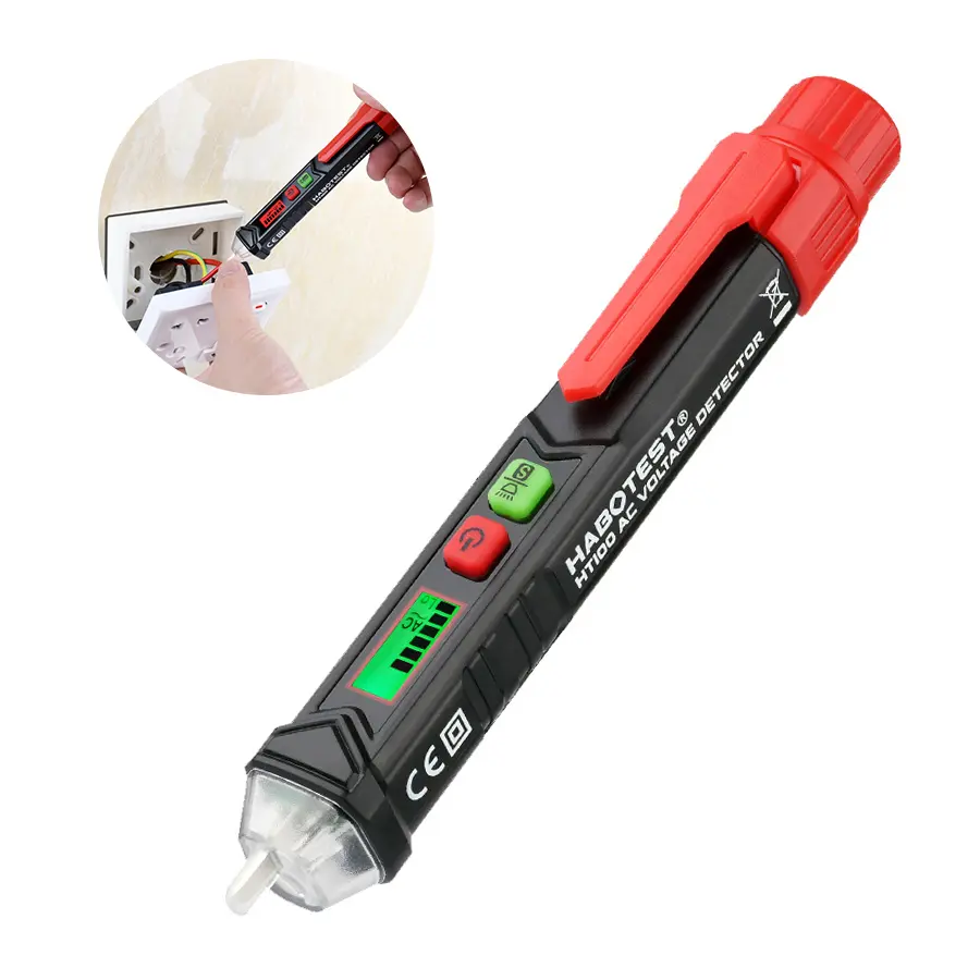 Smart Digital Display Voltage Tester Pen - Multifunctional Electrical Measuring Tool for Continuity Test, Live/Neutral Wire Detection, AC/DC Voltage Check, Non-Contact Induction