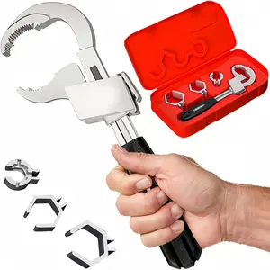 Bathroom Multifunctional Adjustable Wrench,Universal Adjustable Double-ended Wrench for Disassembly & Assembly Valves/Faucets/Connecting Pipes/Shower Heads