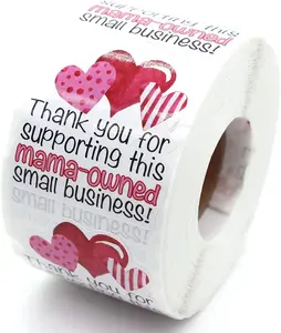 Thanks for Supporting This Mama Owned Small Business Stickers for Small Businee Shipping Mail Package Packing 500 count